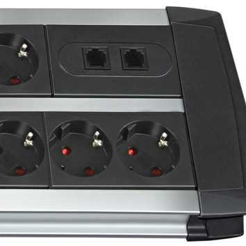 Premium-Protect-Line 120.000A &Uuml;berspannungsschutz-Steckdosenleiste 12-fach DUO 3m H05VV-F 3G1,5 - 